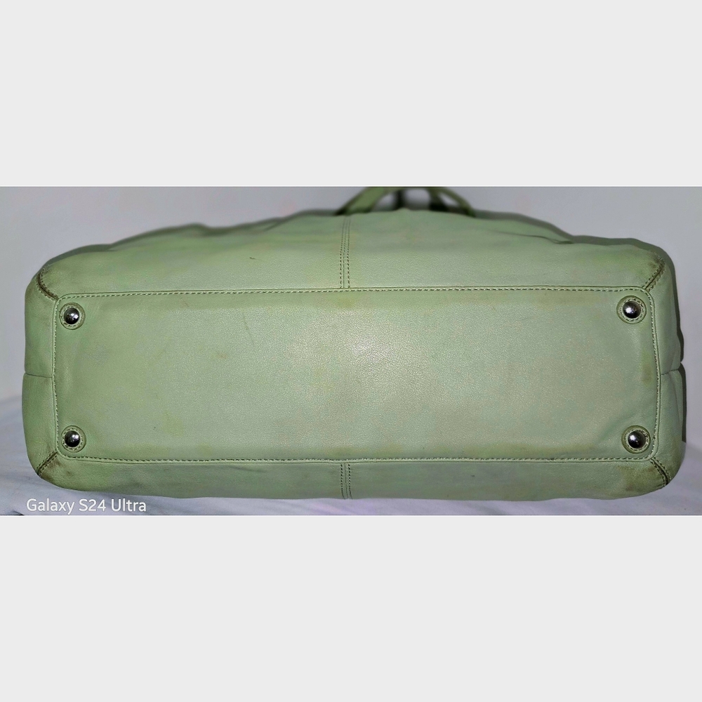 Coach Y2K Gathered Lime Green Leather Soho Shoulder Bag - Picture 6 of 8